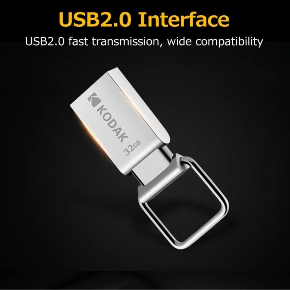 KODAK K112 Super Mini Metal USB Flash Drive 64GB USB2.0 Pendrive Memory Stick